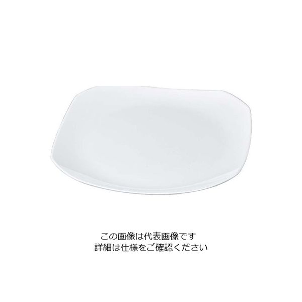 若泉漆器 ニューホワイト 隅切盛皿 41cm 63-7199-51 1個（直送品）