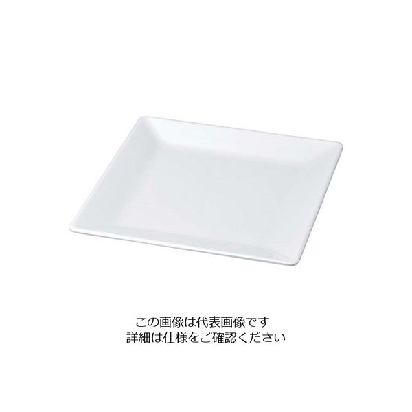 若泉漆器 ニューホワイト 角盛皿 36cm 63-7199-52 1個（直送品）