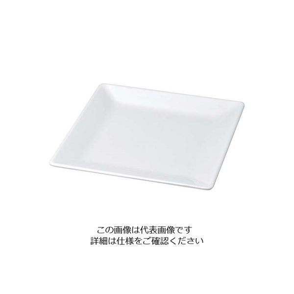 若泉漆器 ニューホワイト 角盛皿 42cm 63-7199-53 1個（直送品）