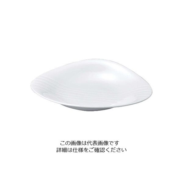 若泉漆器 ニューホワイト 菱形プレート 40cm 63-7199-72 1個（直送品）