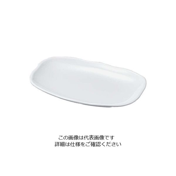 若泉漆器 ニューホワイト 長手盛鉢 18cm 63-7199-76 1個（直送品）