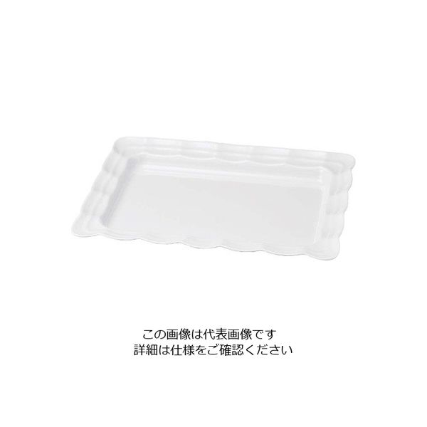 若泉漆器 ニューホワイト 波型長角皿 57cm 63-7200-29 1個（直送品）