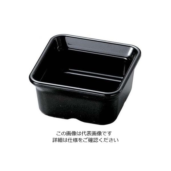 若泉漆器 バイキング角小鉢 黒 63-7200-53 1個（直送品）