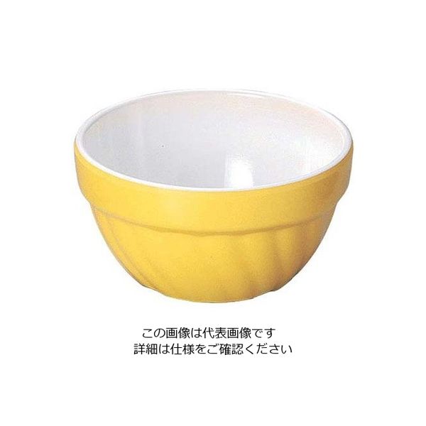 若泉漆器 バイキング丸小鉢 黄（内白） 1個 63-7200-56（直送品）