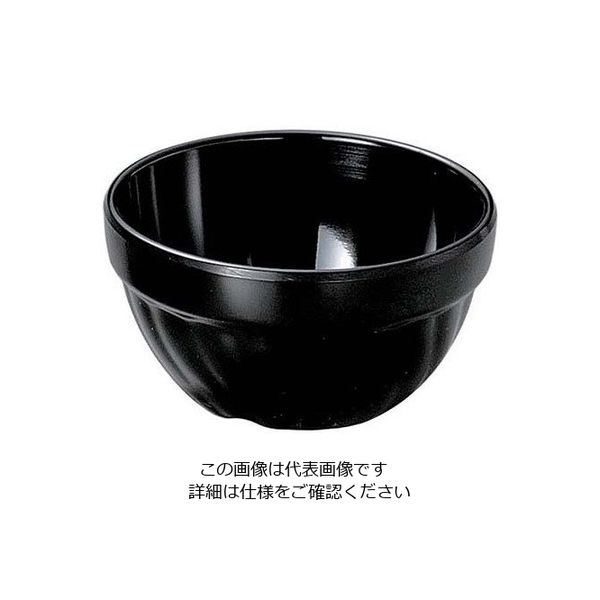 若泉漆器 バイキング丸小鉢 黒 63-7200-57 1個（直送品）