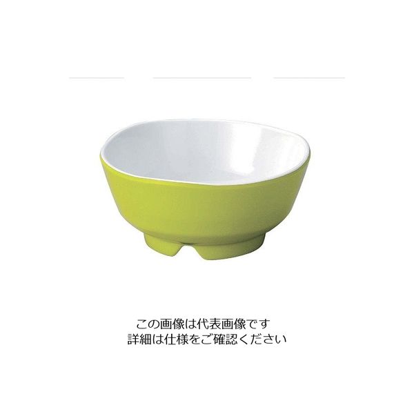 若泉漆器 バイキングウェーブ丸小鉢 グリーン(内白) 63-7200-61 1個（直送品）