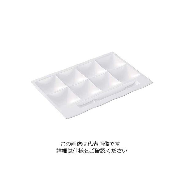 若泉漆器 「和」テイスト ビュッフェプレート 白 63-7200-63 1個（直送品）