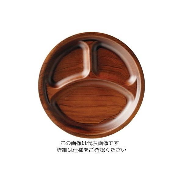 江部松商事 耐熱サークルビュッフェプレート チーク刷毛目 1201722 63-7200-81 1個（直送品）