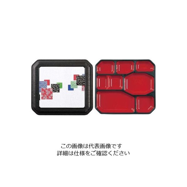 アズワン 器美の追求 副食固定 F-70-65-W 黒/江戸小紋 63-7201-34 1個（直送品）