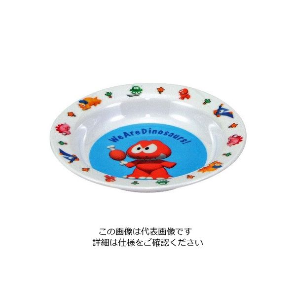 江部松商事 メラミン 子供食器 ダイナソワーズ カレー皿 MCー6D 63-7201-68 1個（直送品）