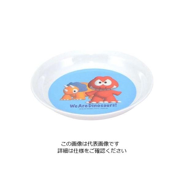 江部松商事 メラミン 子供食器 ダイナソワーズ おやつ皿 MCー34D 63-7201-69 1個（直送品）