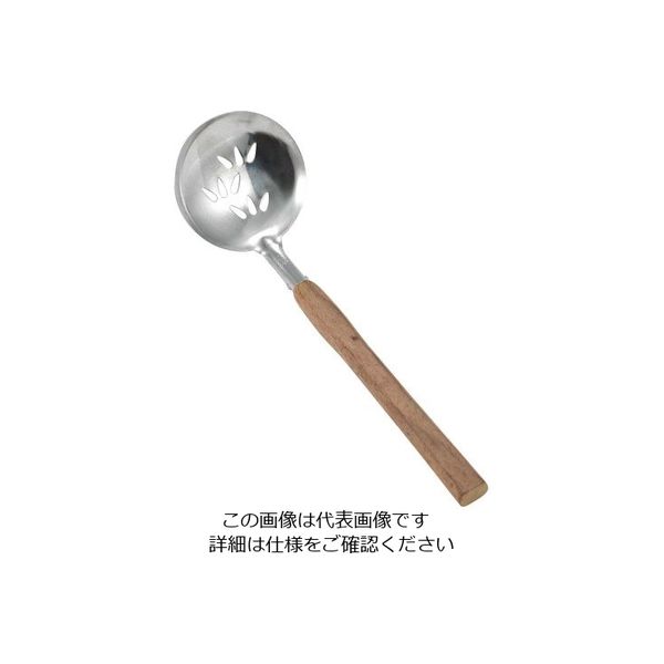 江部松商事 EBM ウォールナット柄 卓上お玉 穴明 63-7203-80 1個（直送品）