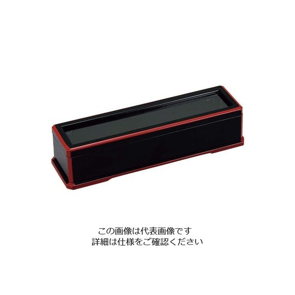 アズワン ABS コンパクト箸箱 黒渕朱 1個 63-7211-47（直送品）