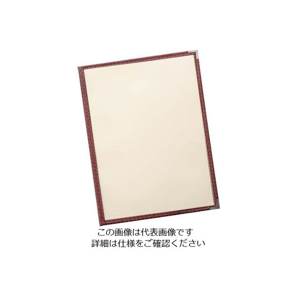 えいむ PP布地クリアテーピングメニューブック 赤 PTAー442 63-7212-67 1個（直送品）