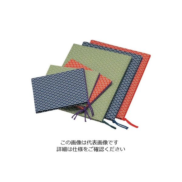 えいむ 布地 花柄 メニューブック 華ー101 大 緑 63-7212-81 1個（直送品）