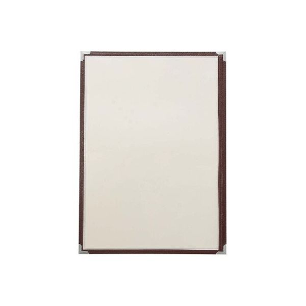 友屋 クイックメニューブック B4サイズ QMー100 2ページ ブラウン 32585 63-7213-84 1個（直送品）