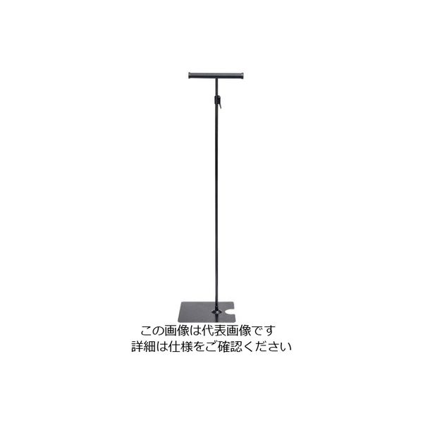 友屋 レール式フロアスタンド 両面 ブラック 33843BLK 63-7216-33 1個（直送品）