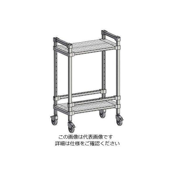 アズワン アルマンワゴン W372-2段タイプ 1個 63-7225-02（直送品）