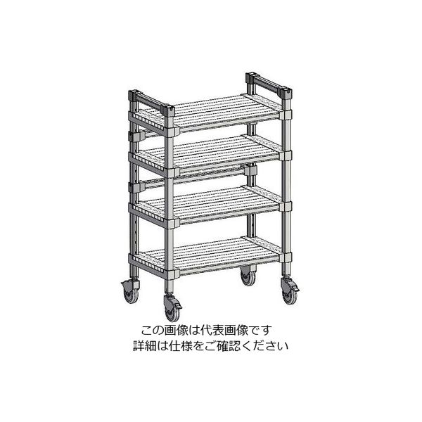 アズワン アルマンワゴン W372-4段タイプ 1個 63-7225-04（直送品）