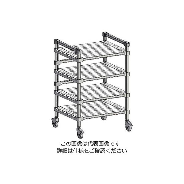 アズワン アルマンワゴン W552-4段タイプ 1個 63-7225-07（直送品）