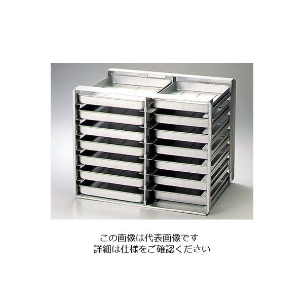 中尾アルミ製作所 パンラック収納バット 大 (餃子バット金具無) アルミ 63-7220-90 1個（直送品）