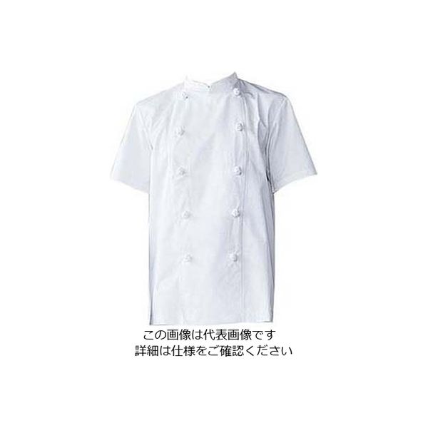 チトセ 男女兼用コックコート(半袖)ASー111 3L 63-7227-79 1個（直送品）