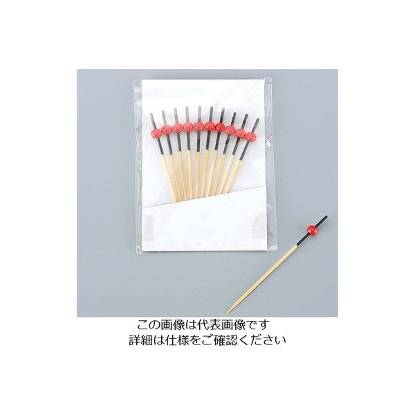 神堂 竹製 南天串9cm 赤/黒(10本入)06168 63-7230-48 1本(10本)（直送品）