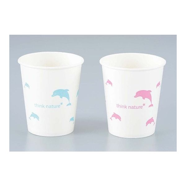 江部松商事 既製イルカ柄 紙コップ 7オンス(50個入)Φ72 63-7230-73 1個(50個)（直送品）