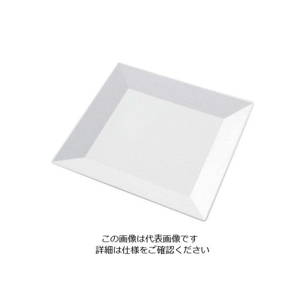 ニシキ プラ容器 角皿 大(10枚入)白磁 63-7231-26 1枚(10枚)（直送品）
