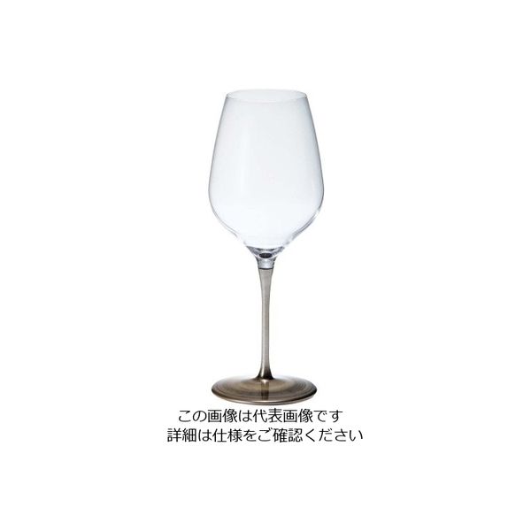 江部松商事（EBEMATSU） インアルト トレセンシ ワイングラス M 430mL アンティーク加工 シルバー 63-7238-43（直送品）