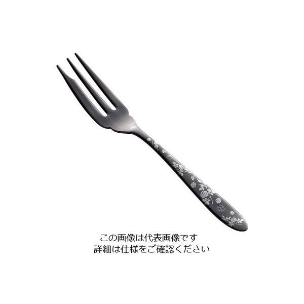 トーダイ ステン シーク 黒酸化発色 ローズ ヒメフォーク 63-7238-12 1個（直送品）