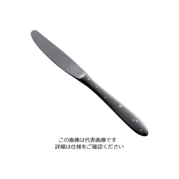 トーダイ ステン シーク 黒酸化発色 クリスタル デザートナイフ(共柄)鋸刃 63-7238-16 1個（直送品）