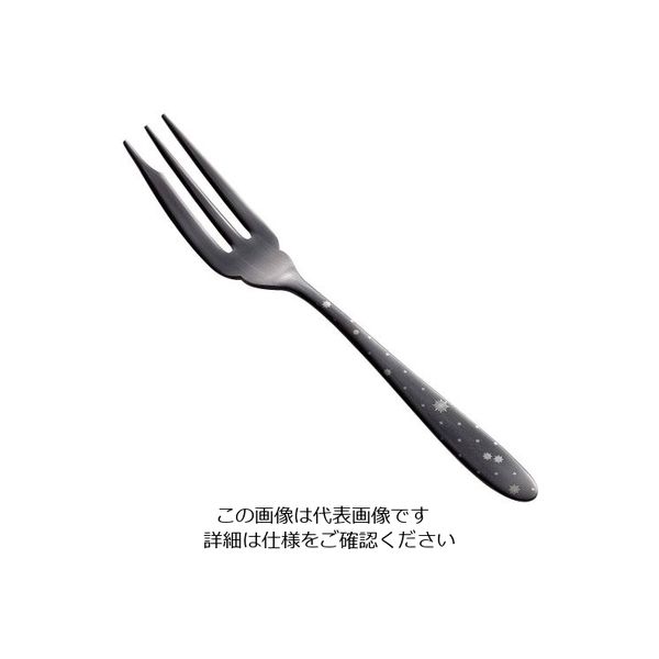 トーダイ ステン シーク 黒酸化発色 クリスタル ヒメフォーク 63-7238-21 1個（直送品）