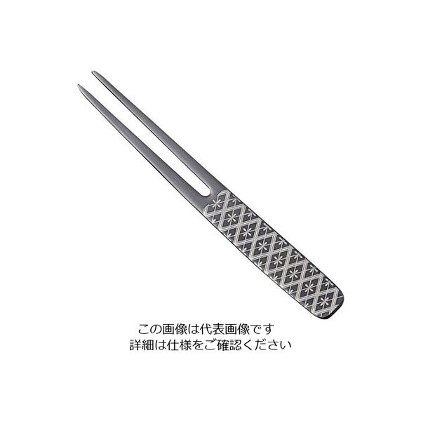 トーダイ 18ー8 黒酸化発色 ピックフォーク かんざし 業平菱 63-7238-29 1個（直送品）