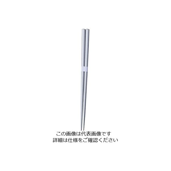 丸十 塗箸 銀 22.5 S680-2 1個 64-2537-77（直送品）