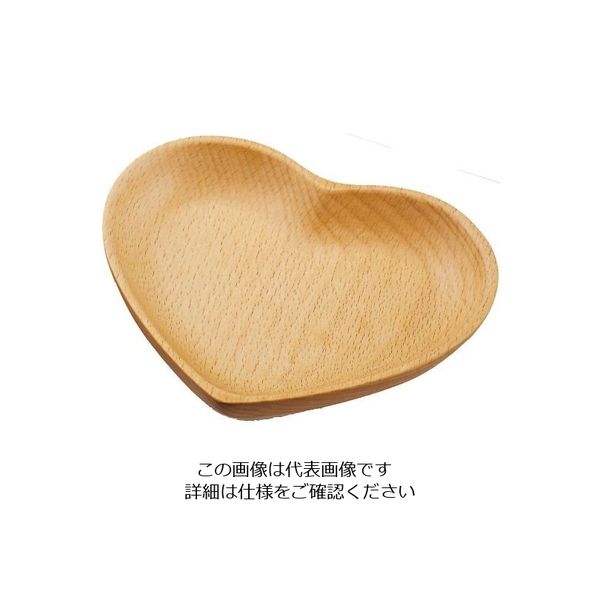 丸十 ブナ ハートプレート 中 V-121 1個 64-2535-69（直送品）