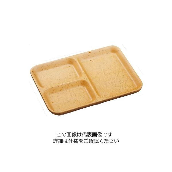丸十 ブナ ランチプレート S V-115-1 1個 64-2536-69（直送品）