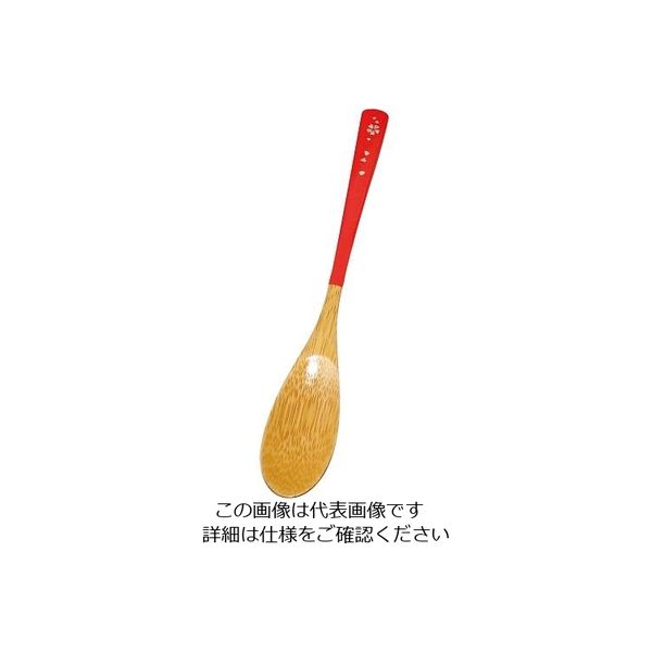 丸十 スプーン 花きらり 大 赤 13Q03R 1個 64-2538-40（直送品）