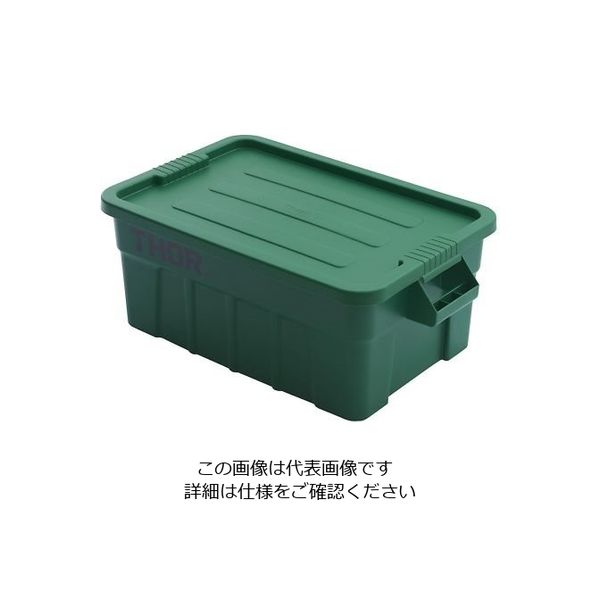 Trust ラージボックス(フタ付) グリーン 3011 1個 64-4184-90（直送品）