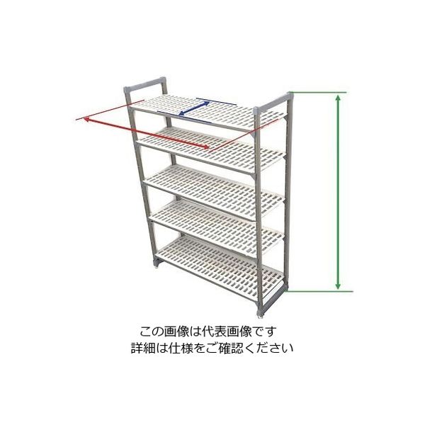 遠藤商事 TR 540型固定式シェルビング5段 1380×H1830 64-4198-42 1個（直送品）