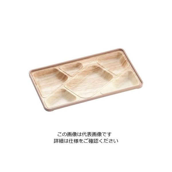 アヅミ産業 ポリプロピレン ランチプレート メープル FN-5 1個 64-4202-35（直送品）