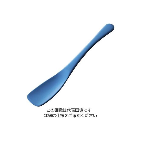 トーダイ すくいやすい アルミアイススプーン ブルー 64-4202-97 1個（直送品）