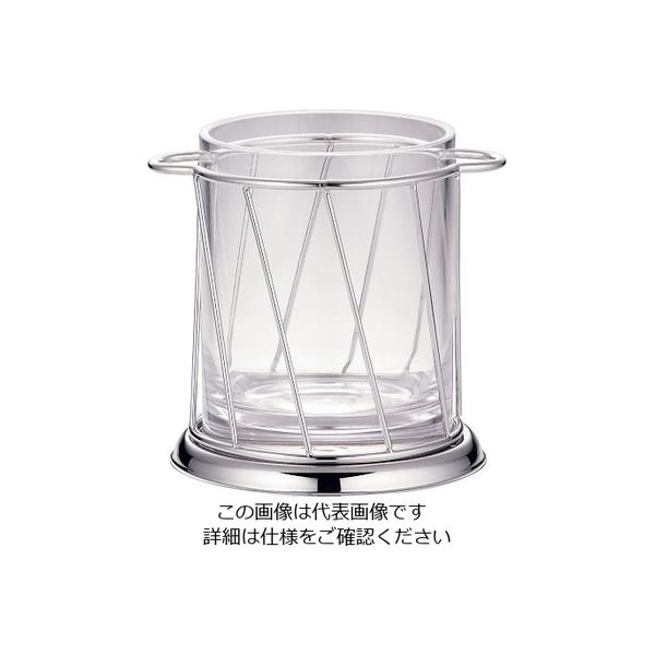 遠藤商事 スラント型 アイスペール ピューターメッキ仕上げ 64-4203-33 1個（直送品）