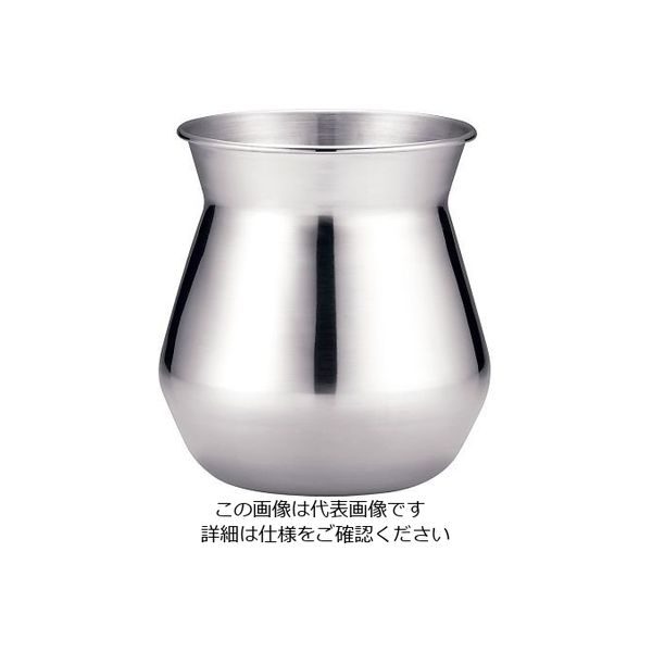 アズワン UKステンレスガラ入れ プレーンタイプ ツヤ消仕上 大 64-4204-75 1個（直送品）