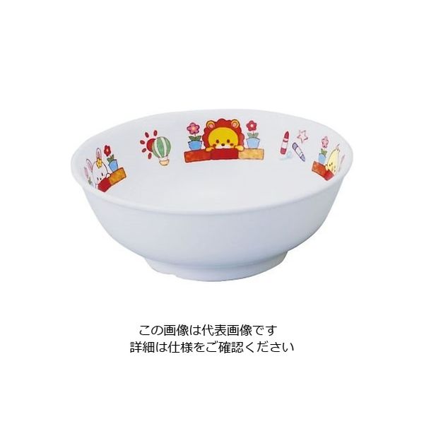 アヅミ産業 メラミンお子様食器 「みんなともだち。」 丼 YMD-1 1個 64-4205-64（直送品）