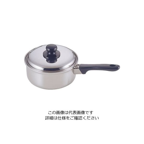 霜龍器物 電磁調理器対応鍋 ジュノー片手鍋18cm 7-8801-01 1個（直送品）