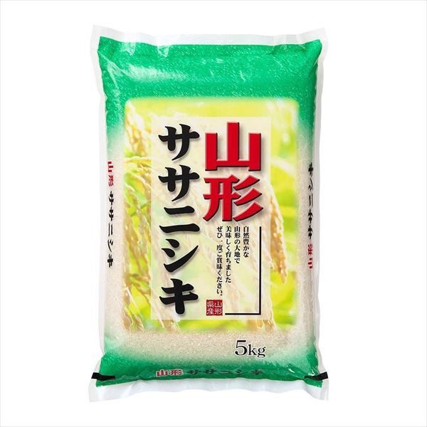 米 山形県産 ササニシキ 精米 5kg（直送品）