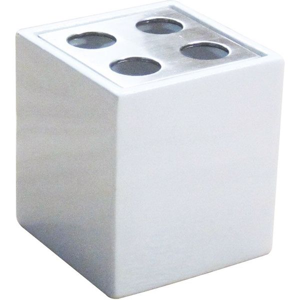 センコー ホワイトキューブ　陶器製　歯ブラシスタンド　ホワイト MAK 1個（直送品）