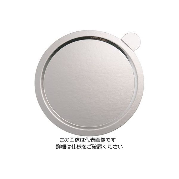 遠藤商事 デコラプレート カルトンロンド 25枚入 Jシルバー Y60 1セット(25枚) 63-5705-25（直送品）