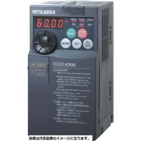 インバータMITSUBISHI 汎用インバータ FR-E720-0.75k